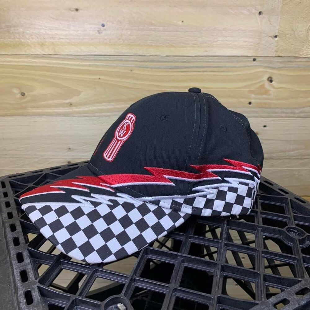 Kenworth 81 Speedway‎ Lightning Checkered Embroidered Hat Strapback
